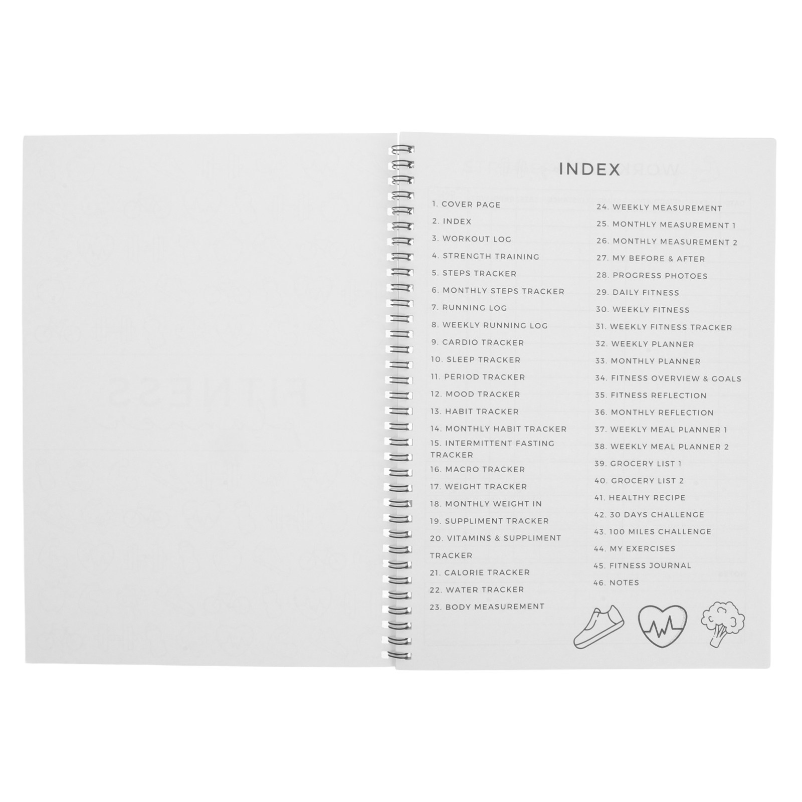 Fitness Planner Journal 11.7x8 - Nutrition Of Fitness review and price