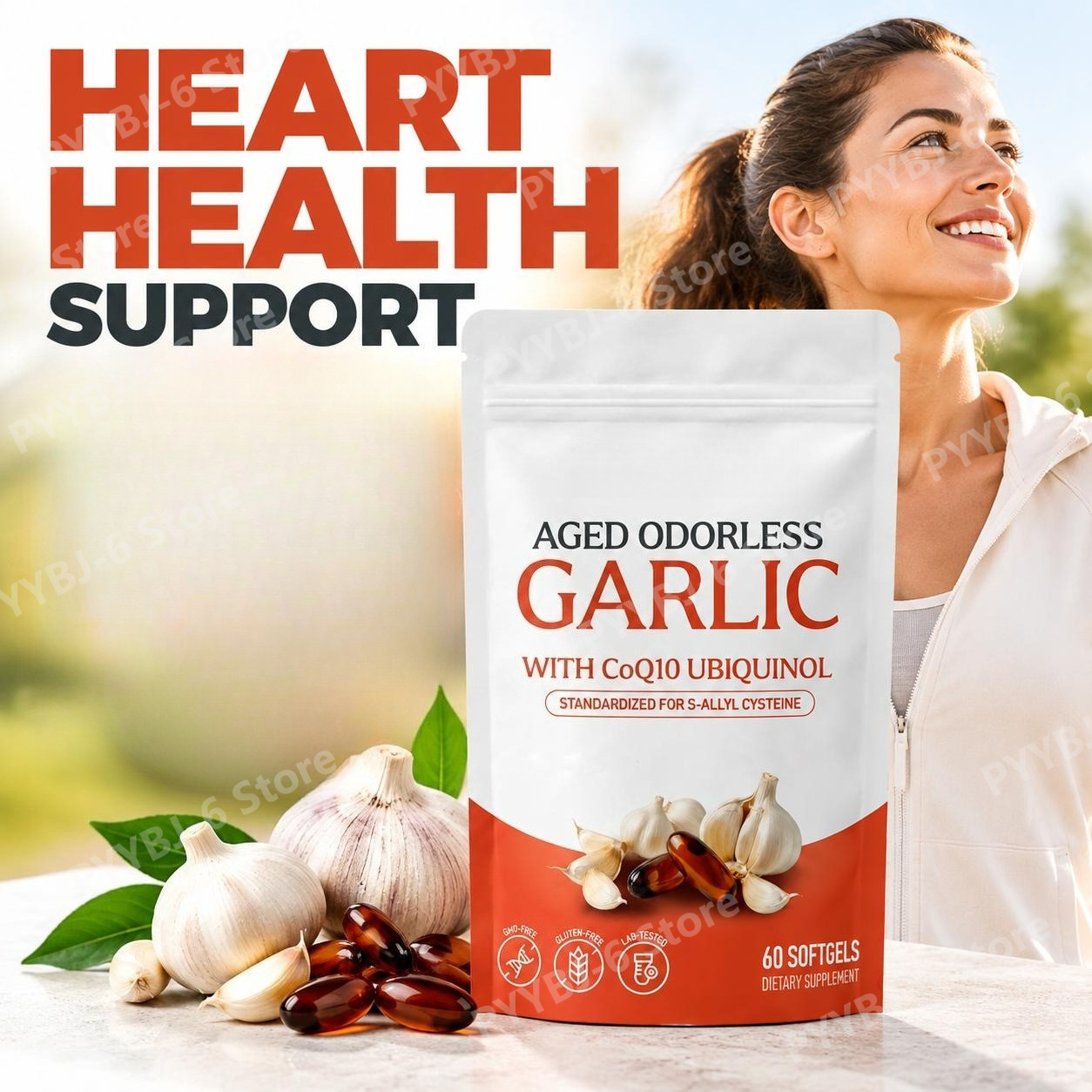 Aged Odorless Garlic Softgels  - Coq10 Ubiquinol Softgel review and price